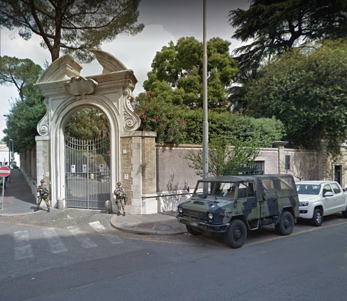 Sede Nunziatura Apostolica, Via Po, Roma. Credits foto: Google Maps, sez. Street View