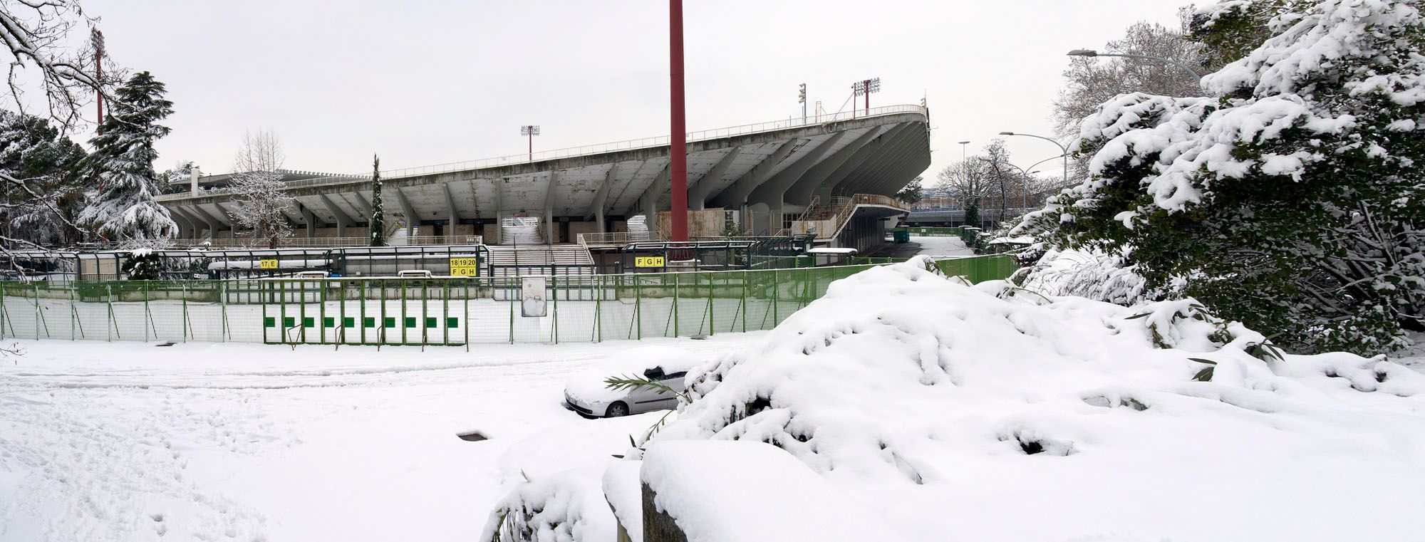 Stadio Flaminio nella neve