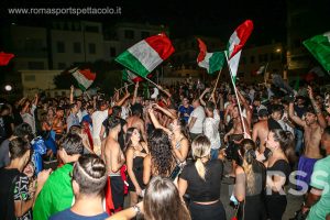 Festeggiamenti Italia-Spagna ad Anzio