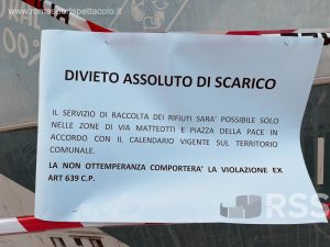 Cartello rifiuti Anzio