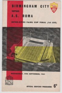 Il programma originale dell’andata di finale a Birmingham