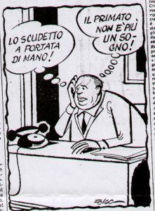 Una vignetta del marzo 1962 del giornale Il Tifone